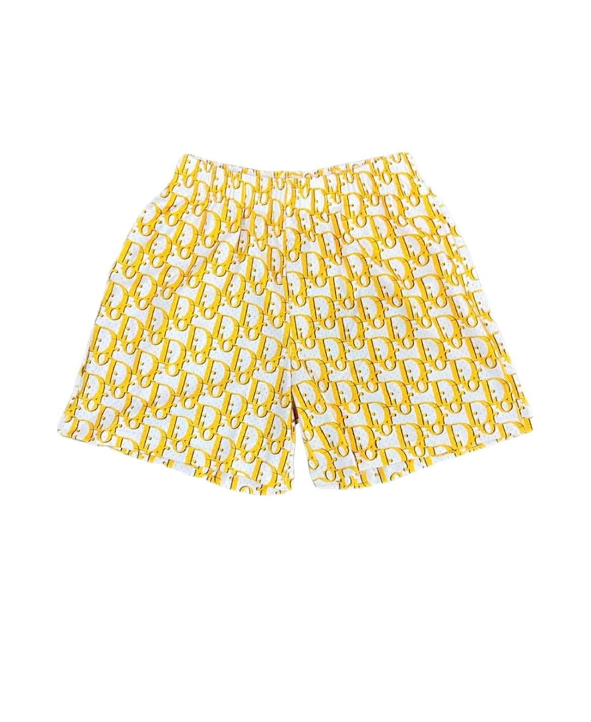 YELLOW D MESH SHORTS