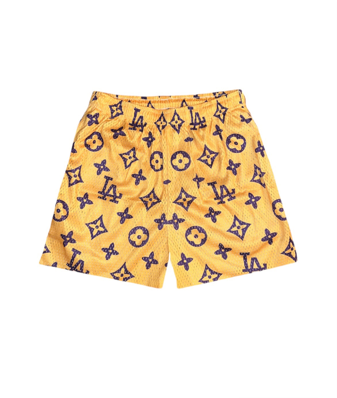 YELLOW LA MESH SHORTS