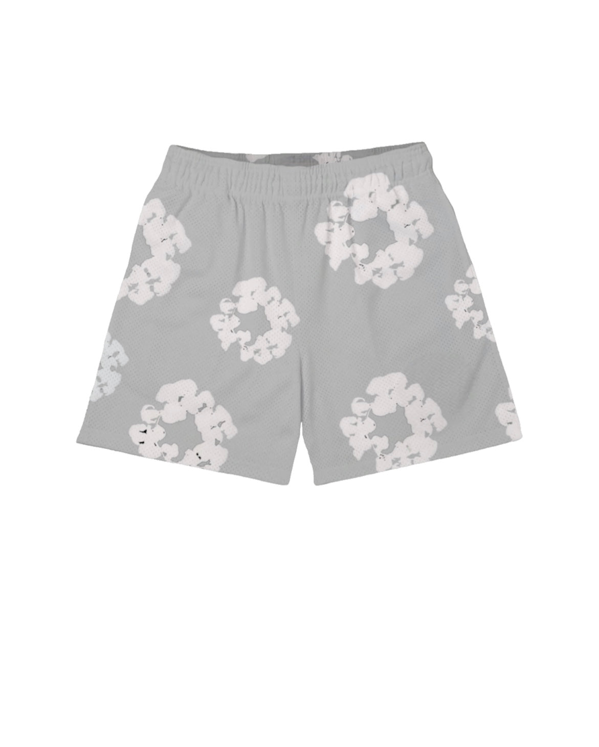 GREY WREATH MESH SHORTS