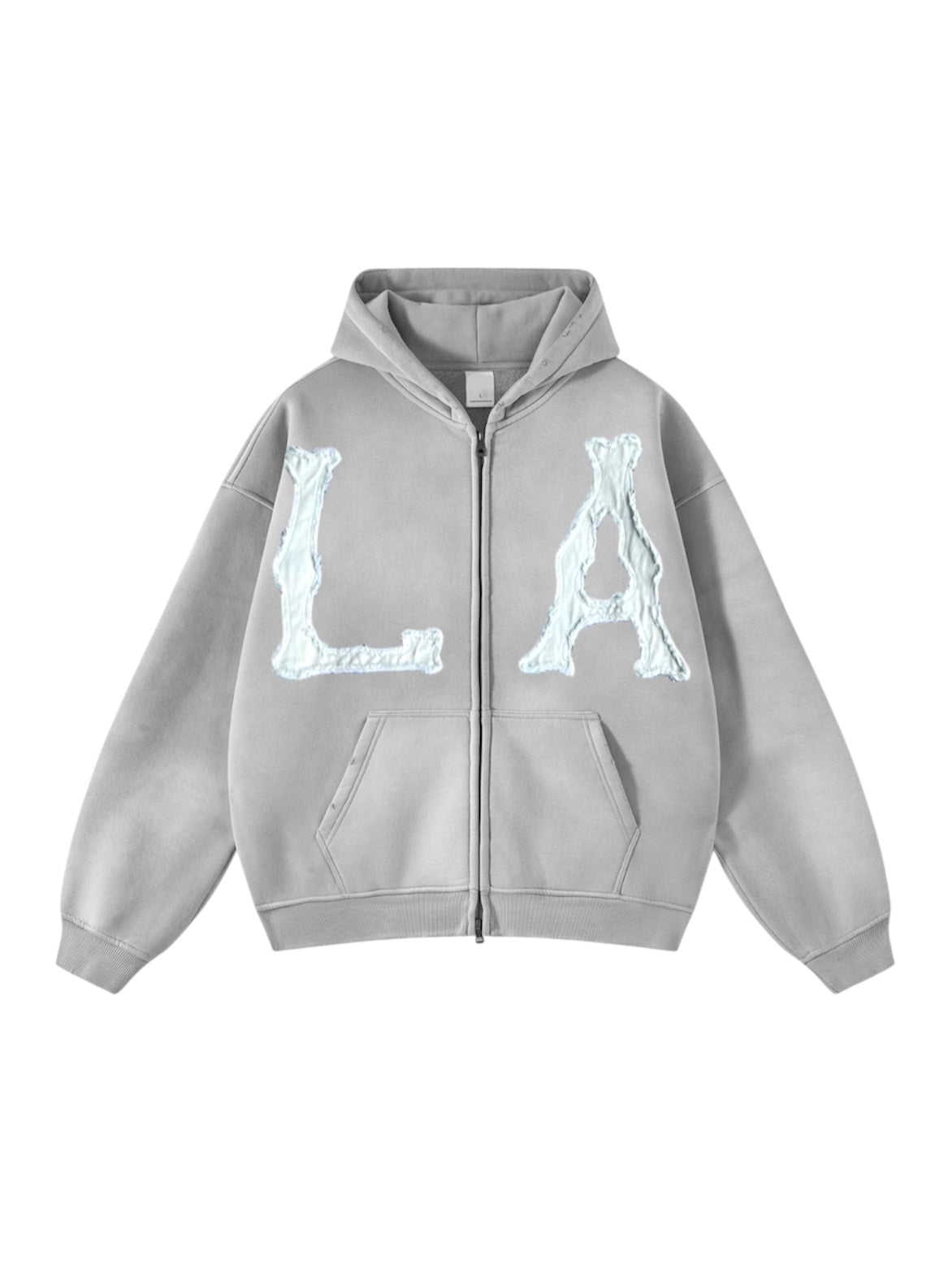 GREY “HOLLYWOOD” ZIP-UP (FINAL RESTOCK)