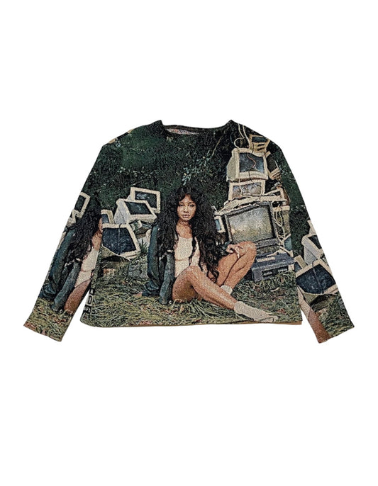 CTRL TAPESTRY CREWNECK