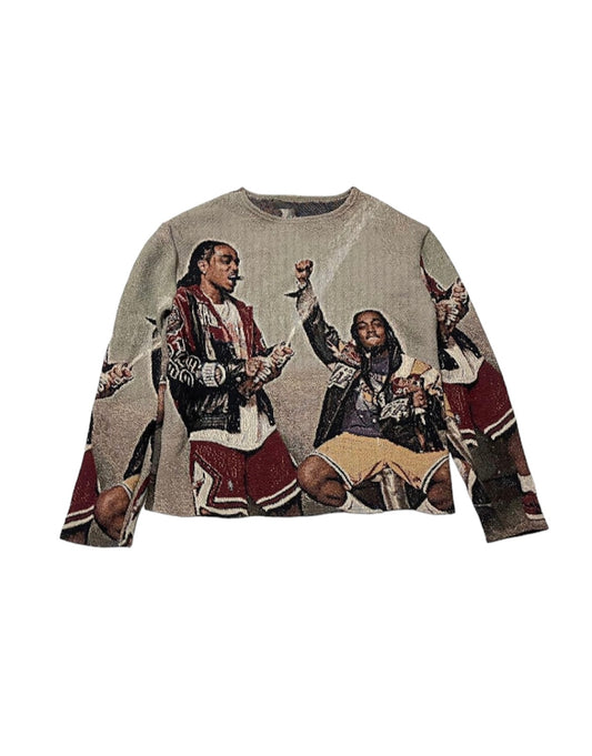 MIGOS WOVEN CREWNECK