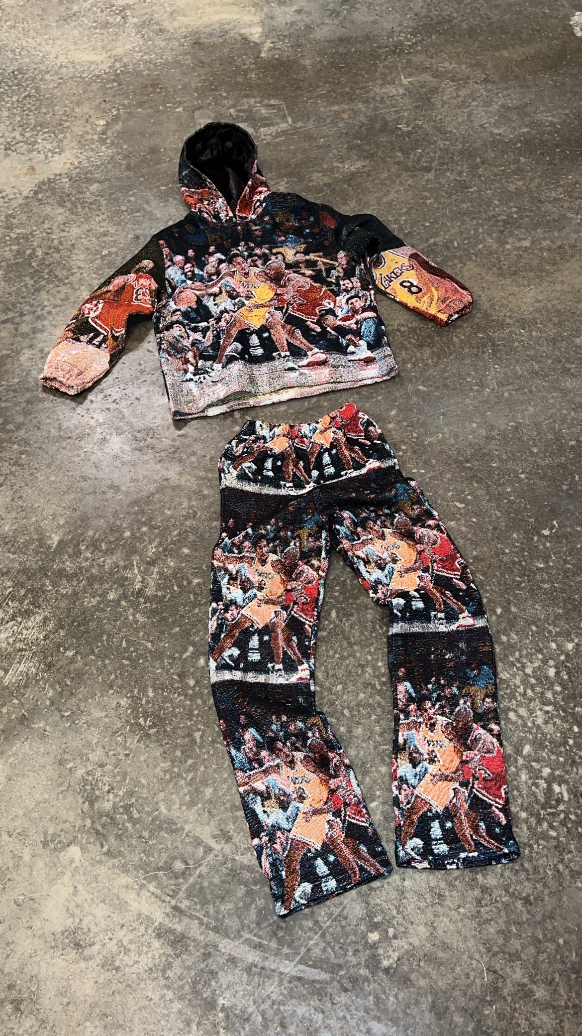 MATCH-UP WOVEN HOODIE