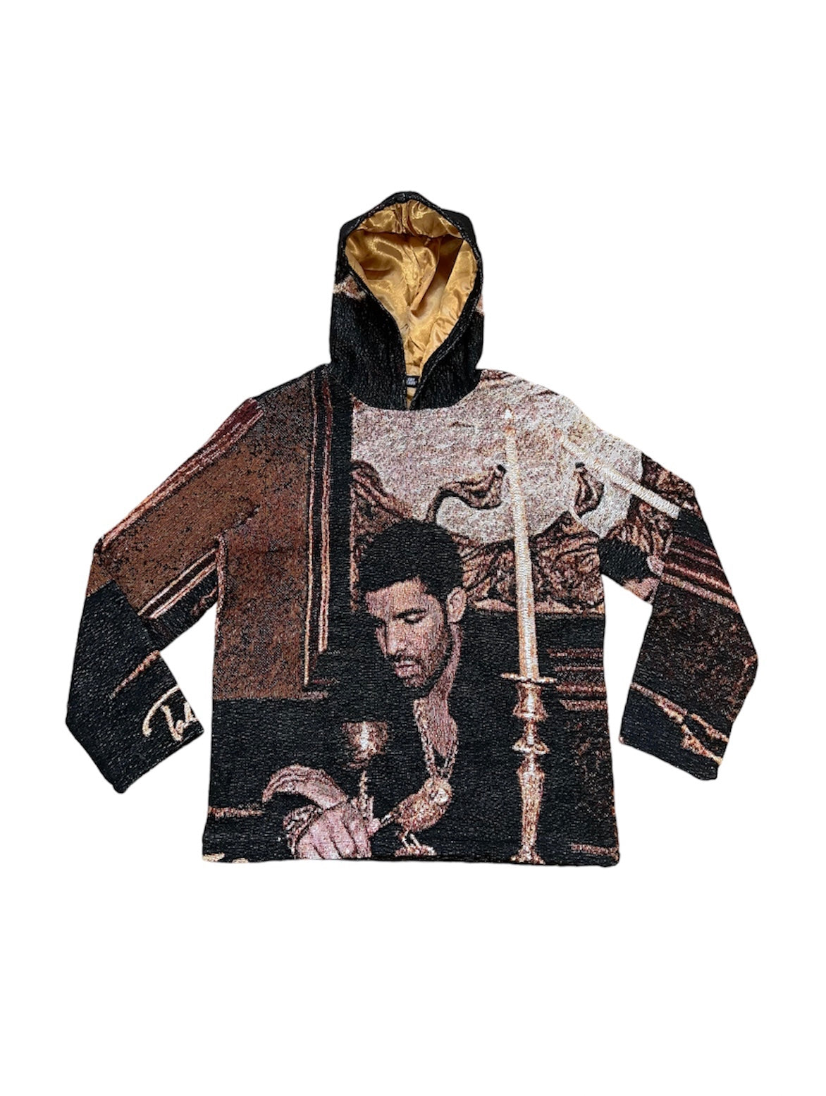 “TAKE CARE” TAPESTRY HOODIE