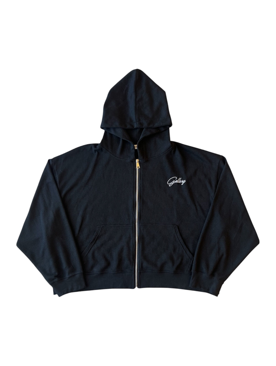 BLACK “CLOUD” GALLERY ZIP-UP