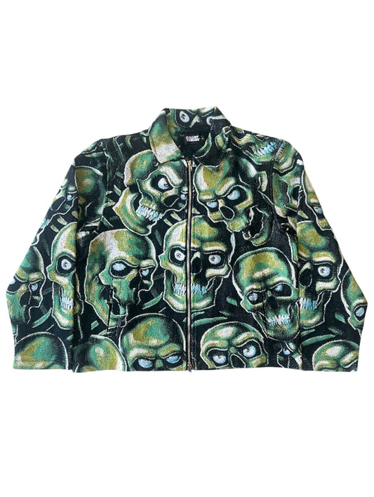 GREEN SKULL WORK JACKET (1 of 1 SAMPLE)