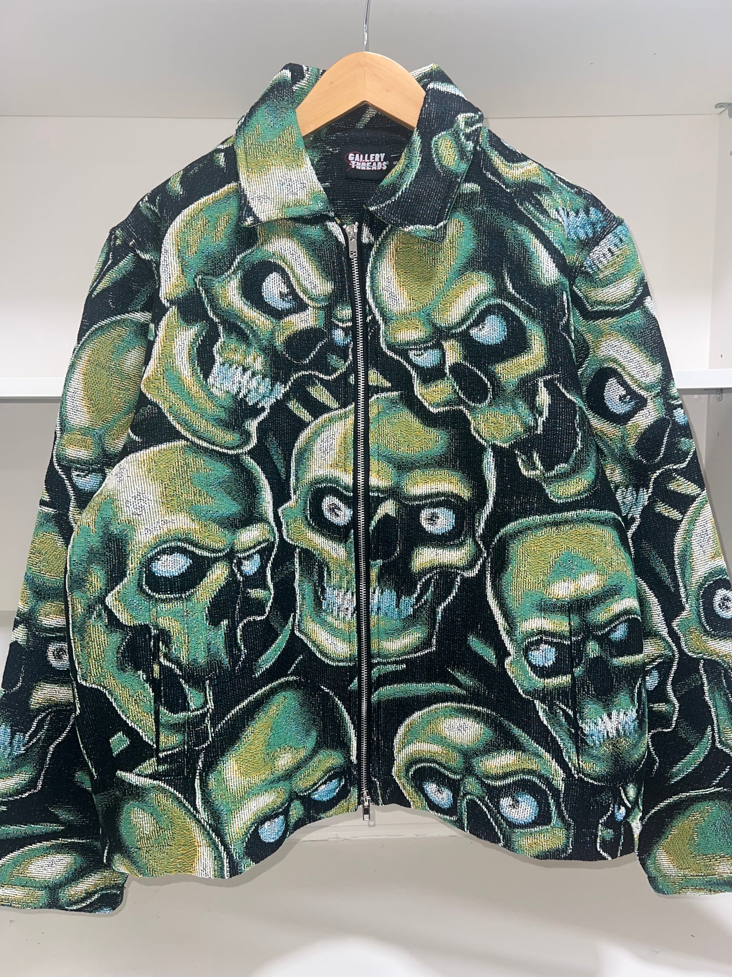 GREEN SKULL WORK JACKET (1 of 1 SAMPLE)