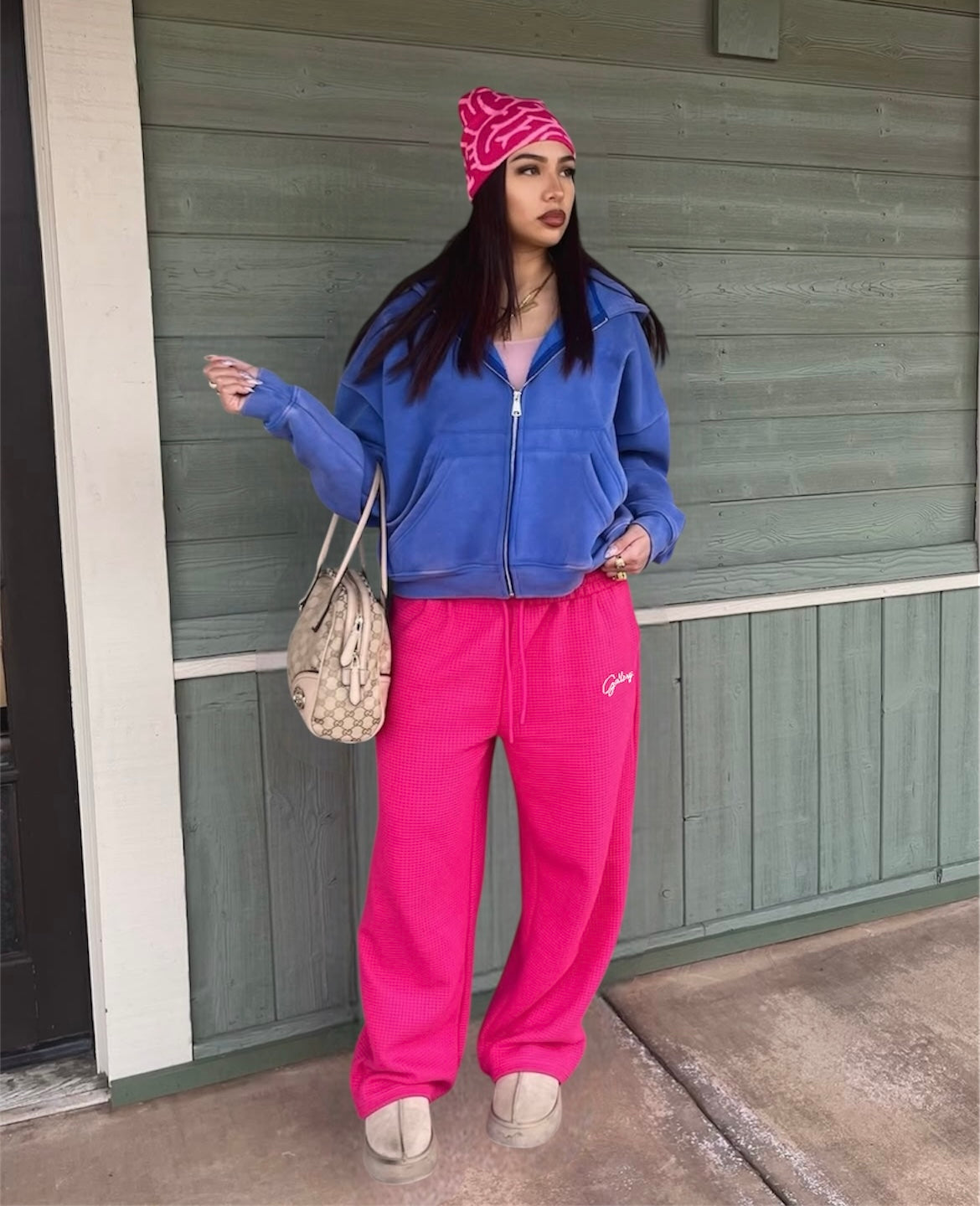 PINK “CLOUD” GALLERY SWEATS