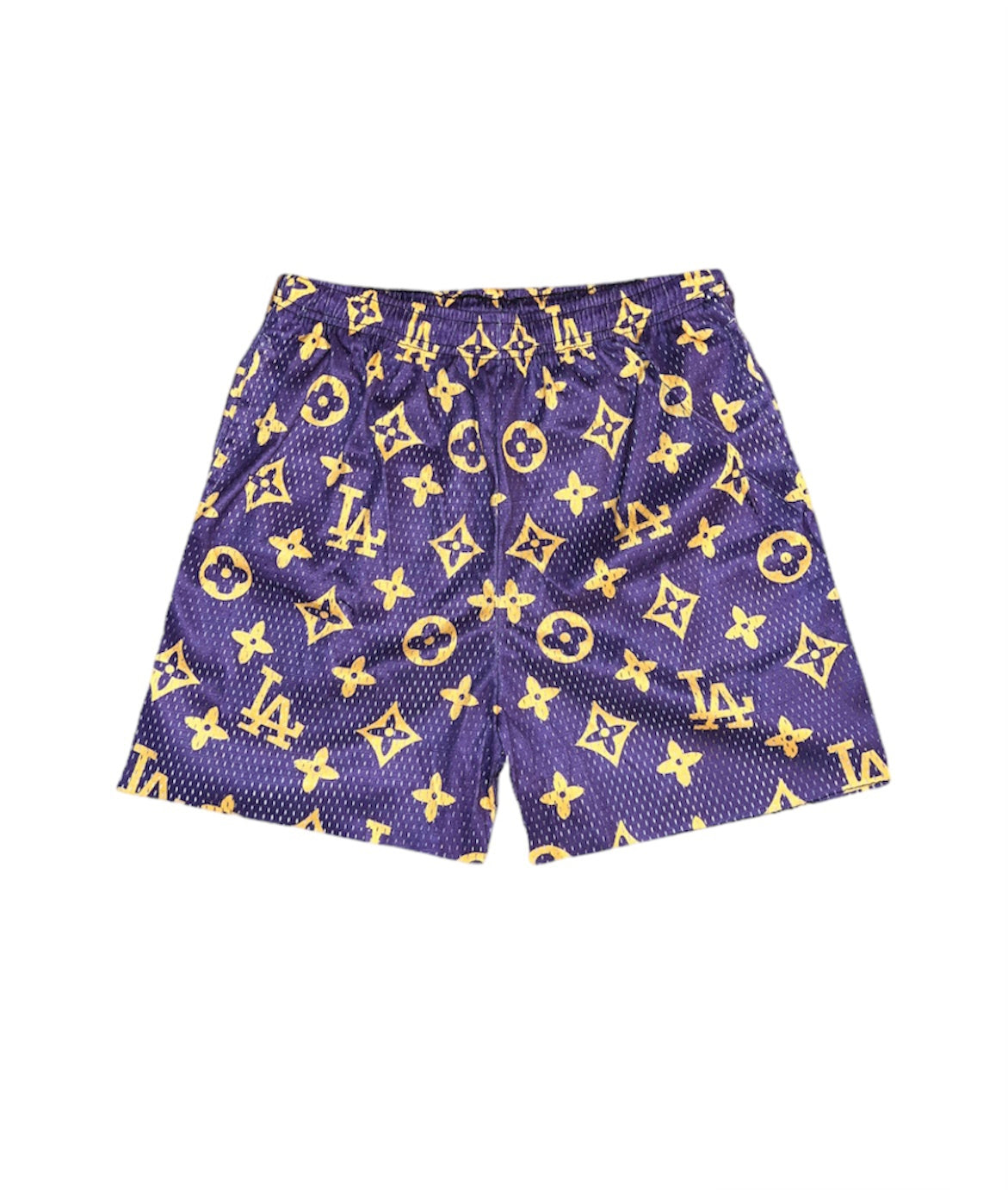 PURPLE LA MESH SHORTS