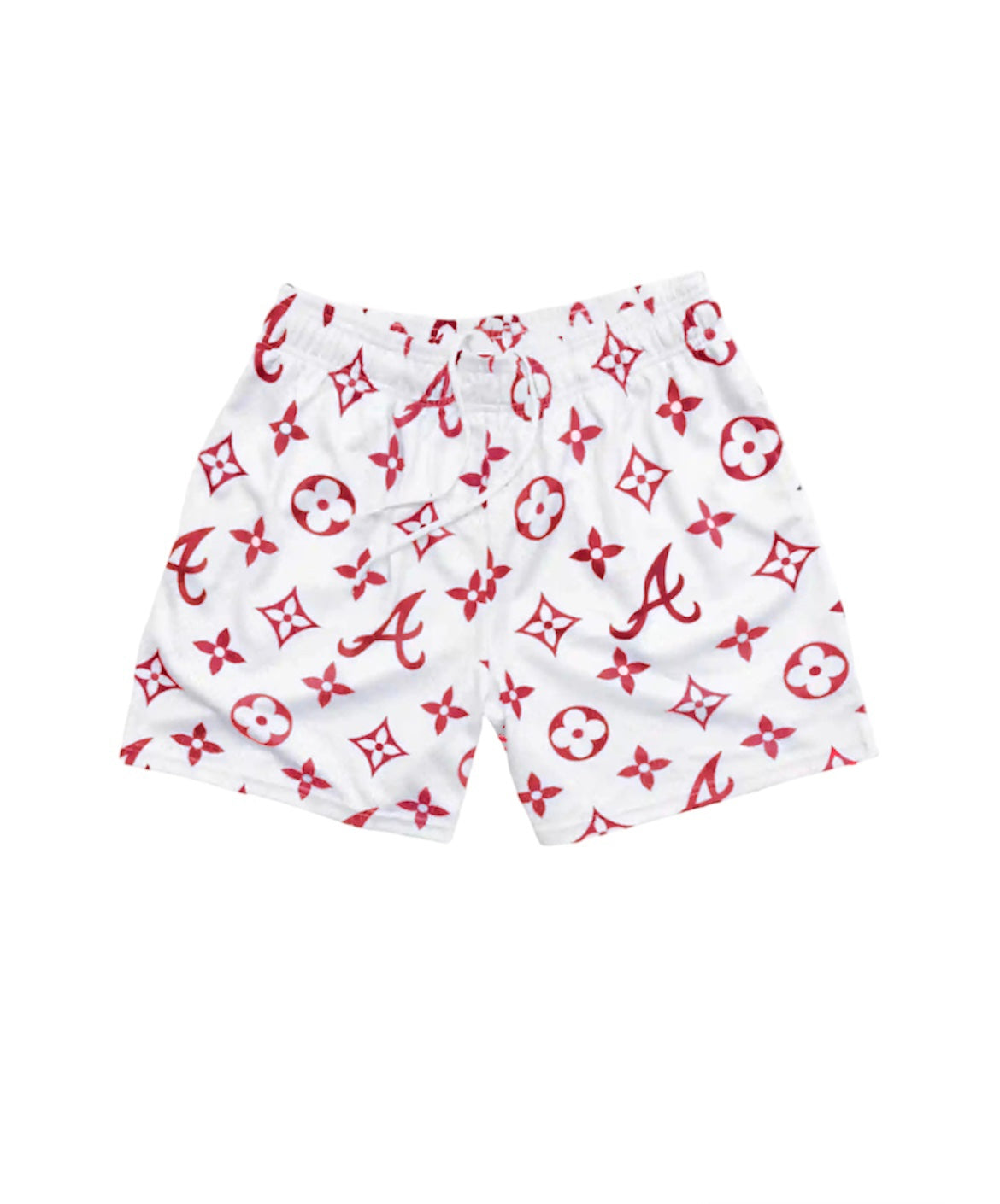 RED ATL MESH SHORTS