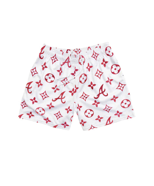 RED ATL MESH SHORTS