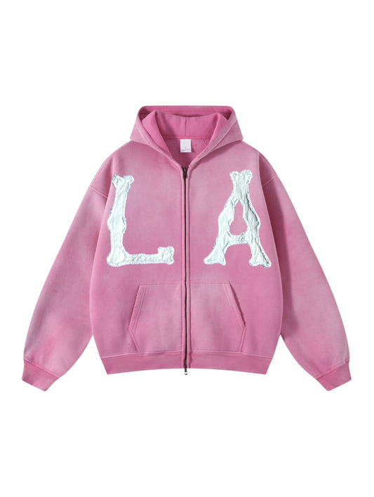 PINK “HOLLYWOOD” ZIP-UP