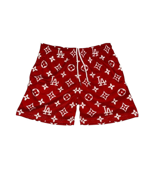 RED LA MESH SHORTS