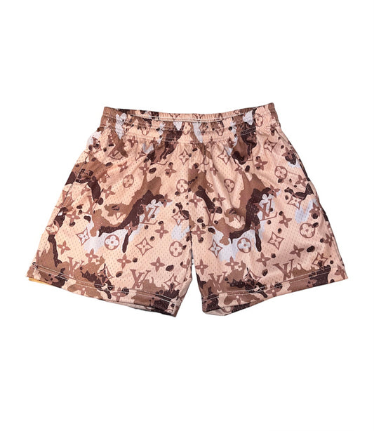 DESERT CAMO MESH SHORTS