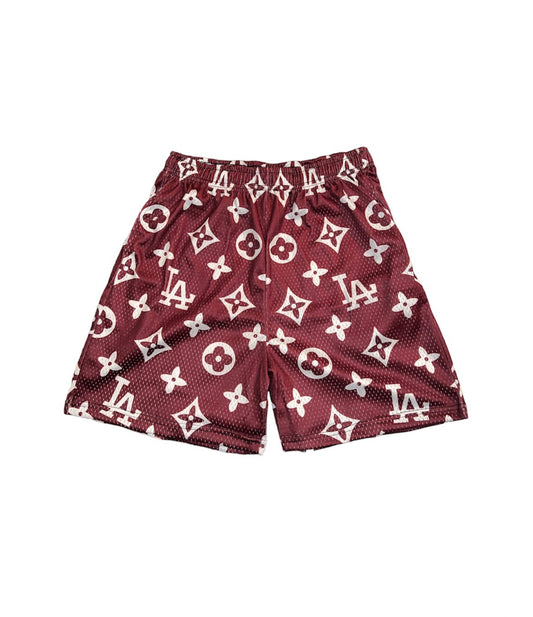 MAROON LA MESH SHORTS
