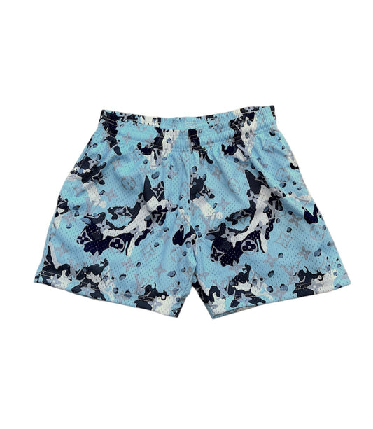 BLUE DESERT CAMO MESH SHORTS