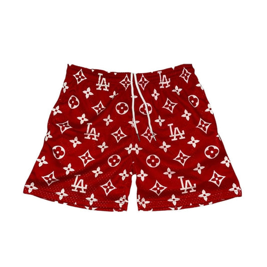 RED LA MESH SHORTS