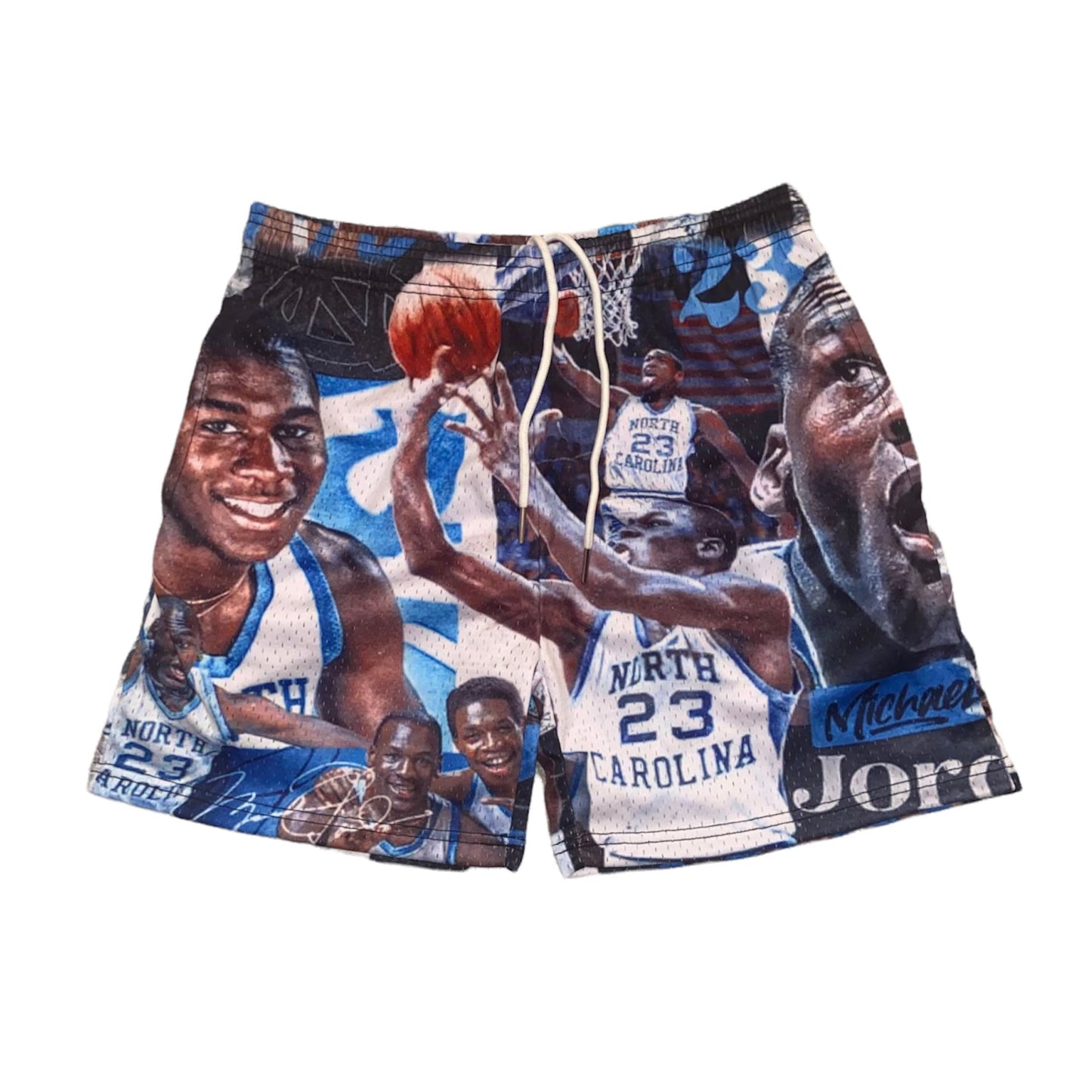 “COLLEGE MJ” MESH SHORTS